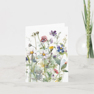 Carte Mélange de ressort d'aquarelle Whimsical personnal