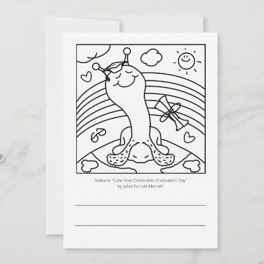 Carte Mélange escargot SNAILED IT Graduation Coloration (Dos)