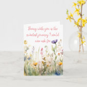 Carte Mélange floral aquarelle Printemps Chaque célébrat (Fleur jaune)