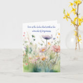 Carte Mélange printanier aquarelle enchanteur Occasions  (Fleur jaune)