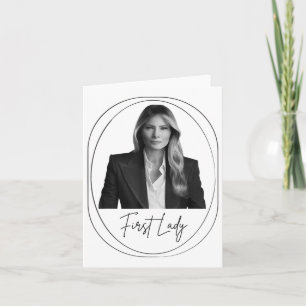 Carte Melania Trump 2025 Première dame Inauguration Phot