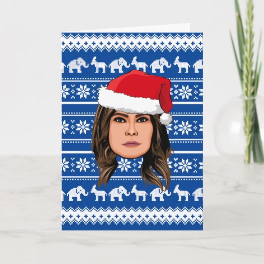Carte MELANIA TRUMP Noël (Devant)