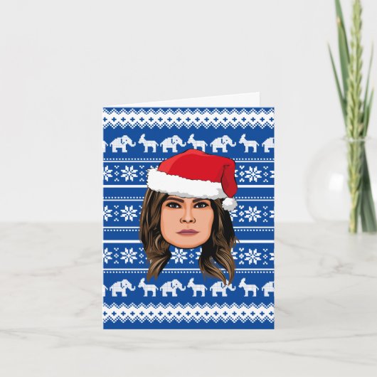 Carte MELANIA TRUMP Noël (Devant)