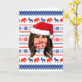 Carte MELANIA TRUMP Noël (Fleur jaune)