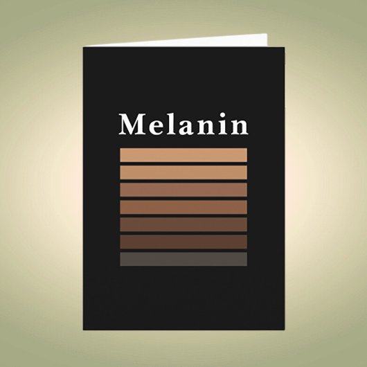 Carte Melanin Mois de l'histoire des Noirs afro-américai