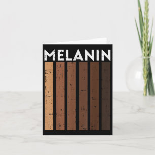 Carte Melanin Shades Black Lives History African Pride B