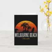 Carte Melbourne Beach Floride Fl Palms Surf de vacances (Fleur jaune)