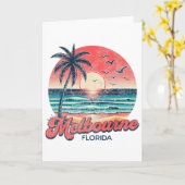Carte Melbourne Floride (Fleur jaune)