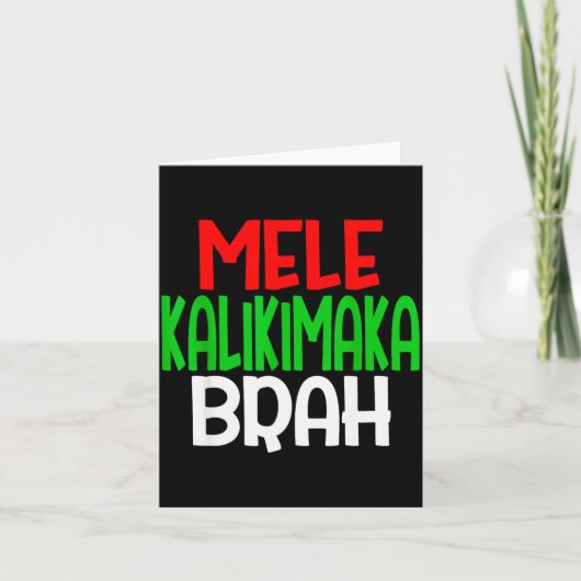 Carte Mele Kalikimaka Brah - Funny Hawaiian Island Chris (Devant)