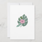 Carte Mele Kalikimaka Flamant rose Rose À Santa Hat (Dos)