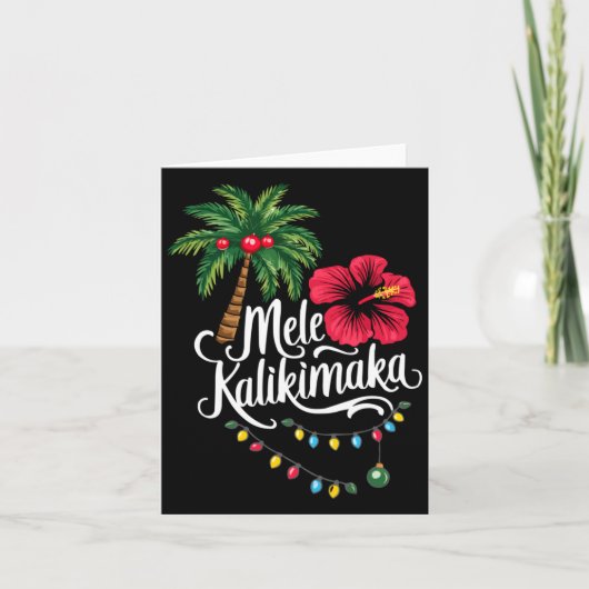 Carte Mele Kalikimaka Hawaii Santa Hawaiian Merry Christ (Devant)