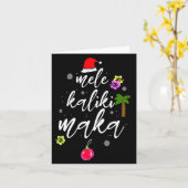 Carte Mele Kalikimaka Hawaiian Hawaii Xmas Pajama Palm T (Fleur jaune)