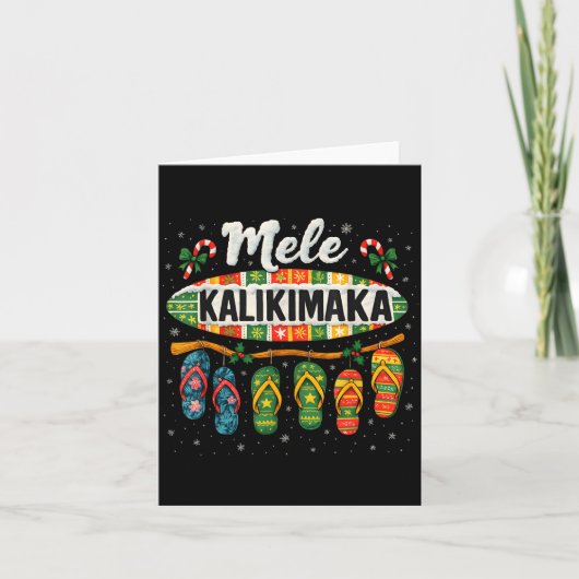 Carte Mele Kalikimaka Trocal Christmas Flip Flop  (Devant)