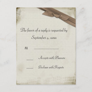 Carte Melinda Vintage Lace Response Card