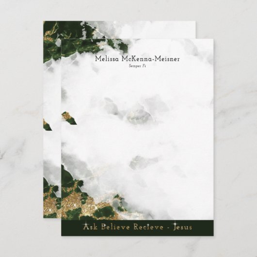 Carte Melissa Flat 1 (Devant / Derrière)