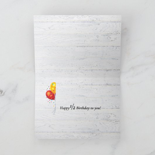 Carte melons de musc à demi-anniversaire (Intérieur)