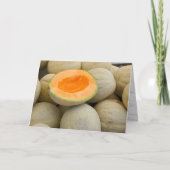 Carte melons de musc à demi-anniversaire (Devant)