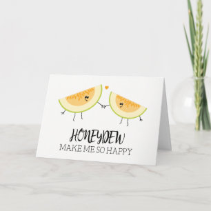 Carte Melons Vous Me Rendez Heureux Humour Foodie Fruit 