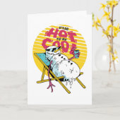 Carte Melting Snowman tellement chaud pour être cool (Fleur jaune)