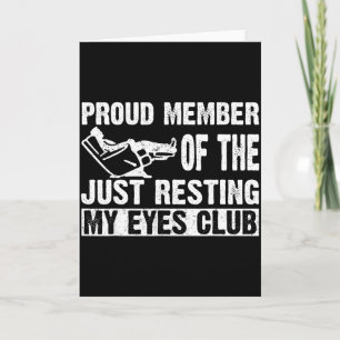 Carte Membre fier du club Juste reposer mes yeux Papa Fa