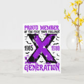 Carte Membre fière Génération X Pour Vos Sentiments Hall (Fleur jaune)