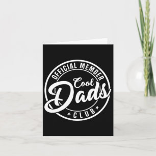Carte Membre Officiel Club Des Papas Cool 2 Côtés Drôle