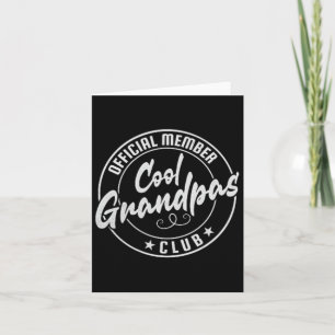 Carte Membre officiel du club des grands-pères cool Vint