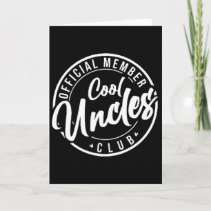 Carte Membre officiel du club des oncles cool des pères