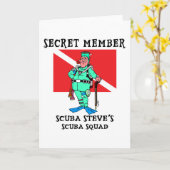 Carte Membre secret SCUBA Steve (Fleur jaune)