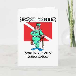 Carte Membre secret SCUBA Steve