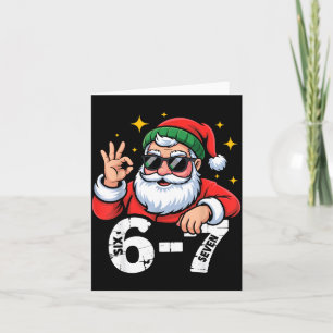 Carte Mème 6 7 Six Sept Noël Gen Z Alpha Adolescents Gar