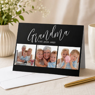 Carte Mémé a fondé 3 Photo Joyeuse Fête des Grands-Paren