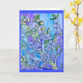 Carte Même amandes mûres (Fleur jaune)