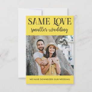 Carte Même amour mariage plus petit réduit à l'essentiel