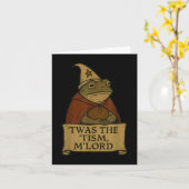 Carte Mème amusant Tee - shirts & n°39 ; c'était le Tism (Fleur jaune)