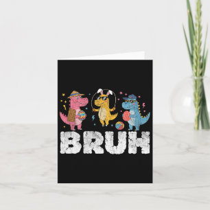 Carte Mème Bruh Jour de Pâques OEufs de lapin Funny T-re