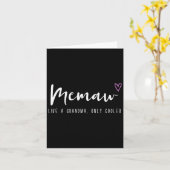 Carte Mémé comme une grand-mère mais en plus cool pour l (Fleur jaune)