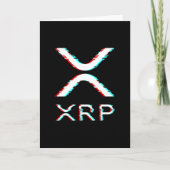 Carte Mème Crypto Devise XRP Glitch CryptoCurrency (Devant)
