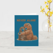 Carte Mème d'animal de singe qui frappe (Fleur jaune)