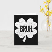 Carte Mème de Bruh Citation Drôle Salutation de Frère Ad (Fleur jaune)