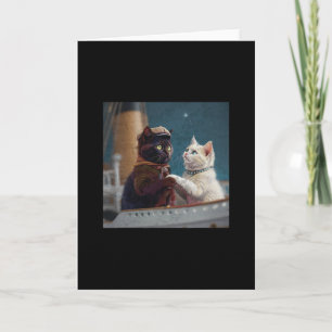 Carte Mème de chat drôle de film Titanic Rms Bateau de c