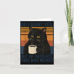 Carte Mème de chat drôle Humour Chat noir Citation sarca