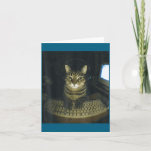 Carte Mème de chat stud amateurs de chat gamers sérieux