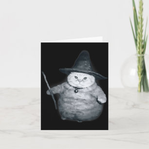 Carte Mème de chaton sorcier Chonk sorcière Chat mème ce