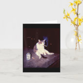 Carte Mème de cigarette drôle Kitten Brainrot Silly (Fleur jaune)