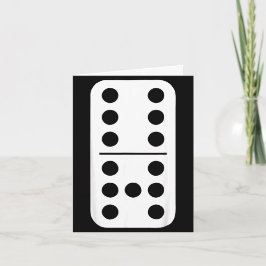 Carte Mème de domino drôle six sept stratégie de jeu num (Devant)