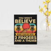 Carte Mème de golf de Disque Drôle (Fleur jaune)