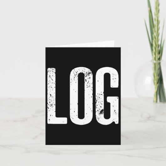 Carte Mème de journal amusant Halloween Beaver Log (Devant)