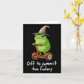 Carte Mème de Magicien de Grenouille Fantaisiste Off (Fleur jaune)