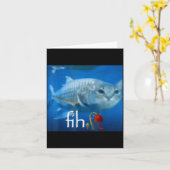 Carte Mème de poisson chat drôle Fih - Tendance de mème (Fleur jaune)